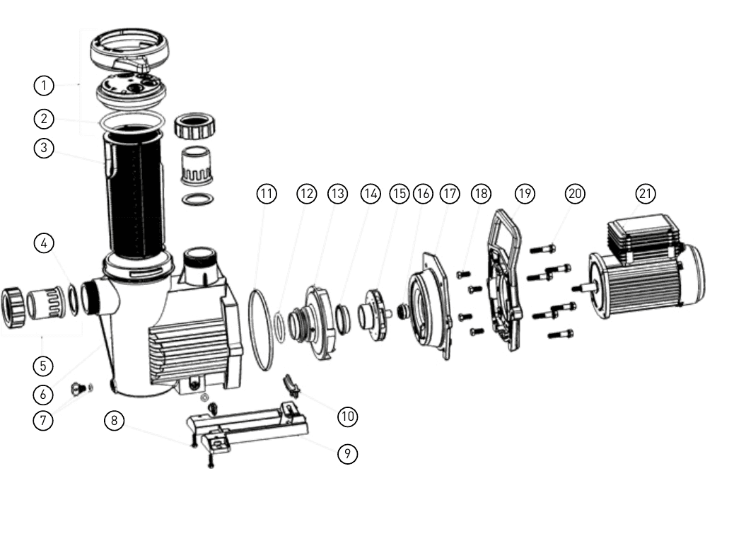 Tekening van FV PUMP050