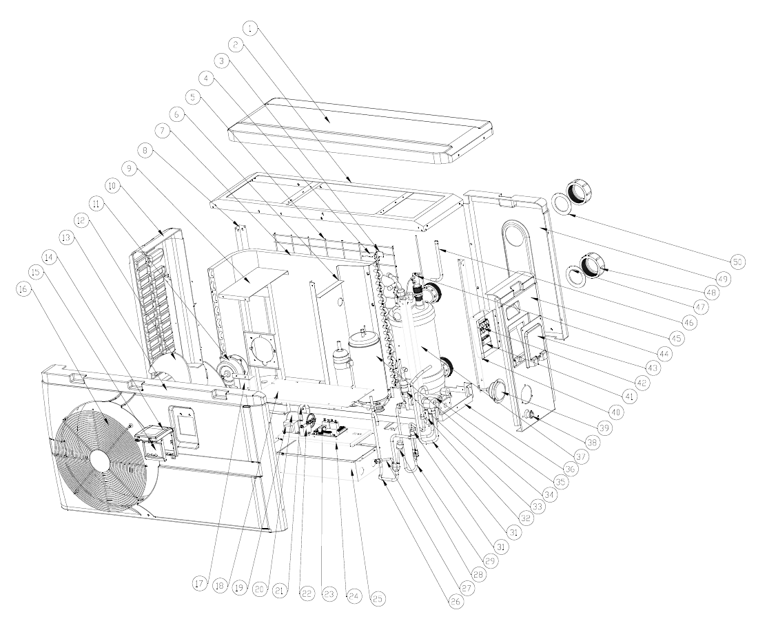 Titanium heat exchanger