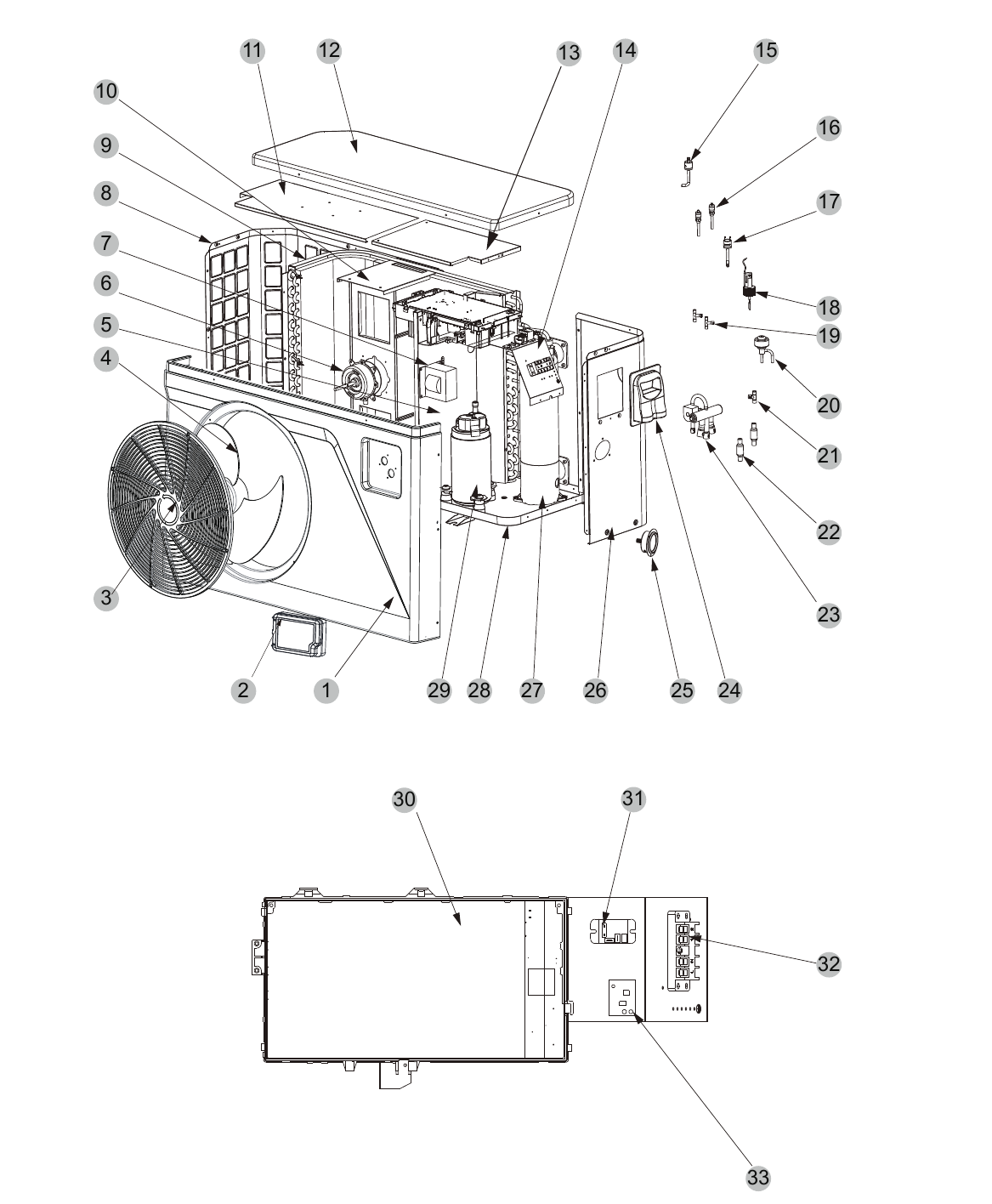 Top support plate(2)