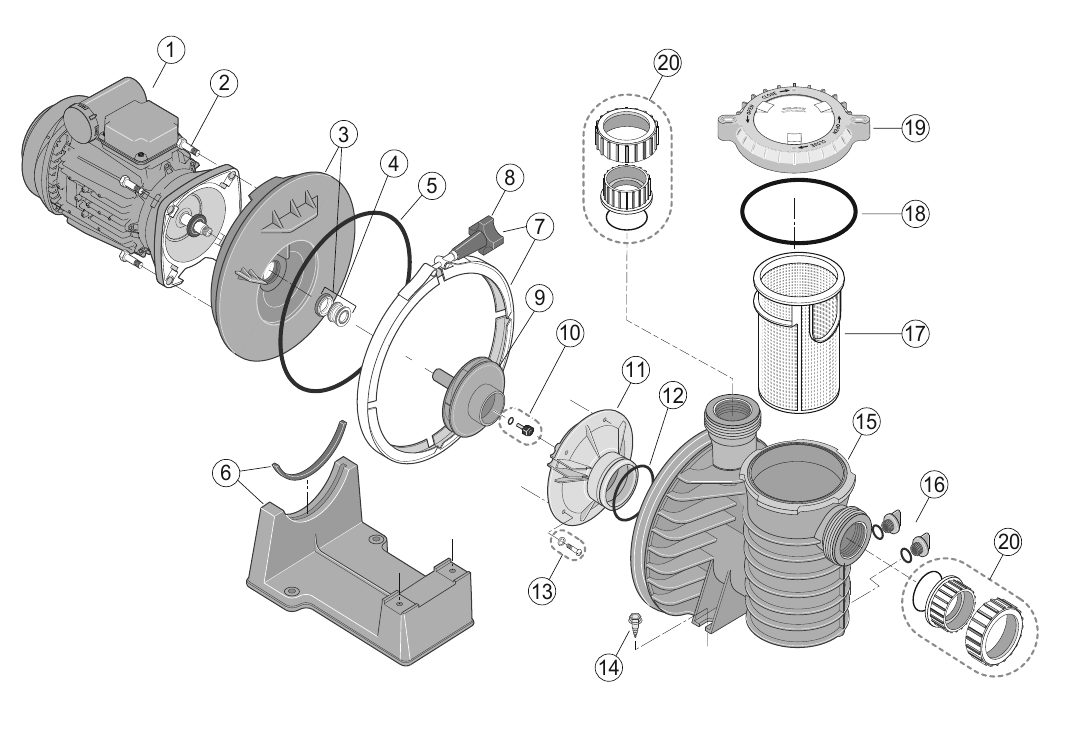 Impeller 2,20kW Mono & Tri Phase