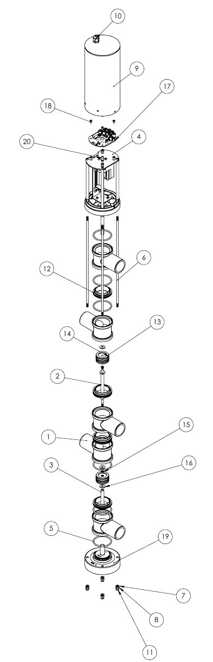 Tee abs jointed valv. starway D.50f